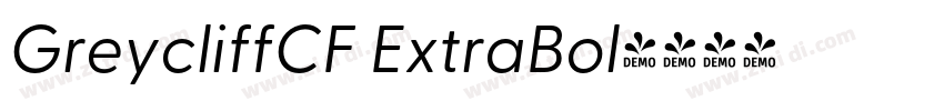 GreycliffCF ExtraBol字体转换